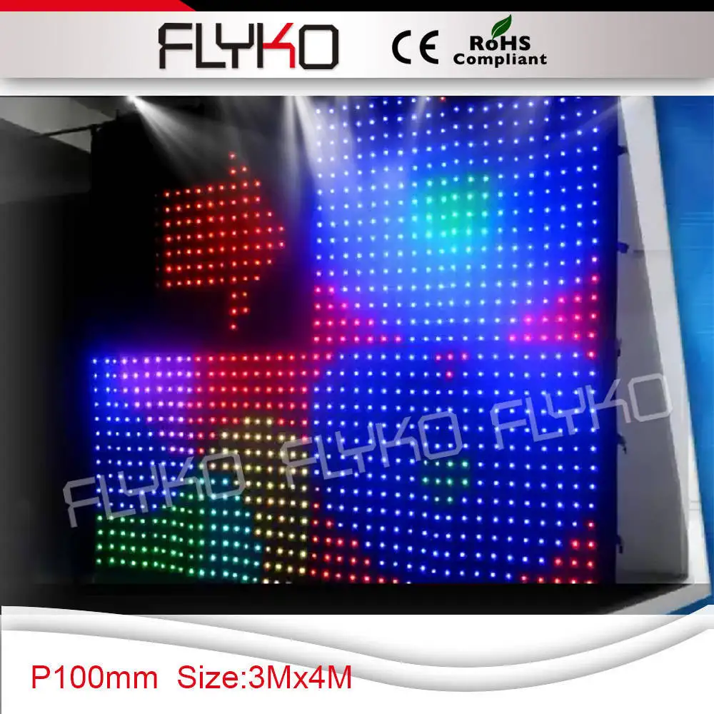 

band led backdrop portable led stage cloth P10 3x4m