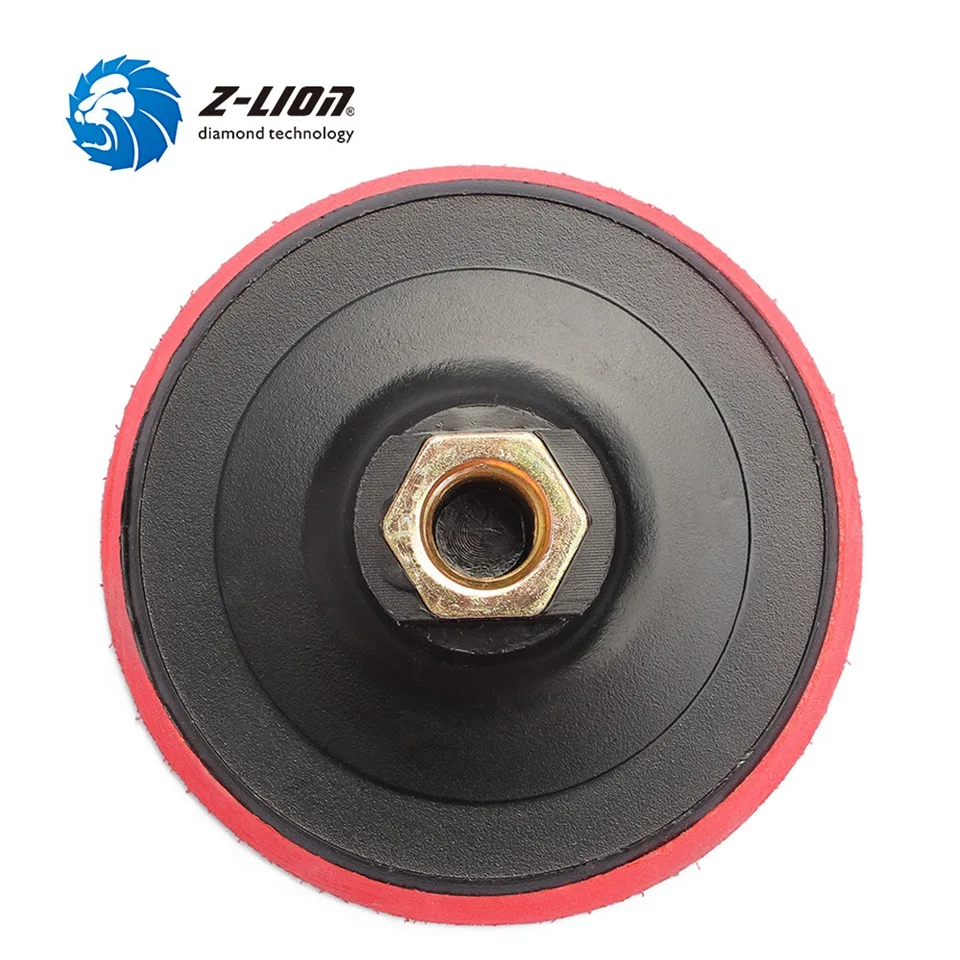 Z-LION 4 Inch 2pcs Backing Pad M14  5/8-11 Thread Plastic Foam Polishing Pad Holder Hook & Loop  Backer Plate For Polisher