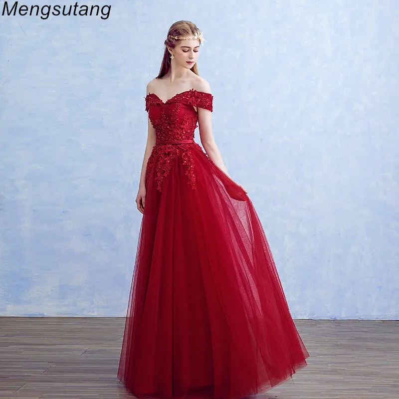 Robe de soiree Длинные вечерние платья с вырезом лодочкой и бисером Элегантное кружевное платье для банкета и выпускного вечера по индивидуальному заказу