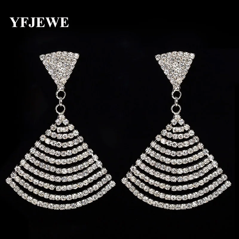 Women Vintage Brief All-match Crystal Drop Earrings Ultra Rhinestone Female Fashion Jewelry Wedding Accessories #E226