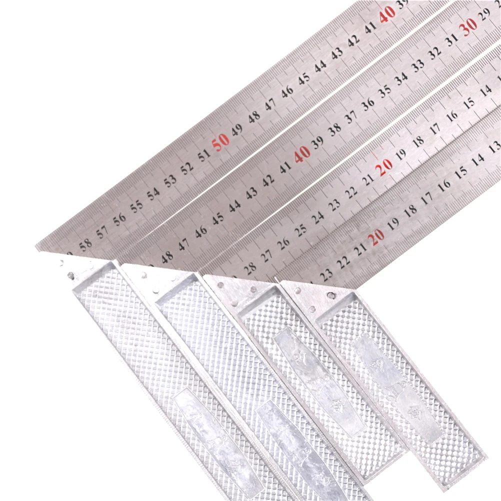 4 Sizes Metal Steel Engineers Try Square Set Wood Measuring Right Angle Ruler 90 Degrees Measurement Instruments Tool