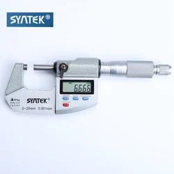 IP65 Electronic Digital Micrometer 0-25mm Waterproof Outside Caliper Thickness Gauge Meter 0.001mm Carbide Tip Measure Tools