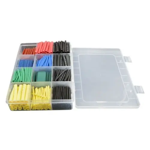 530 Pcs di Calore Termorestringente Isolante Tubo Termoretraibile 2:1 Cavo di Filo Kit Manica