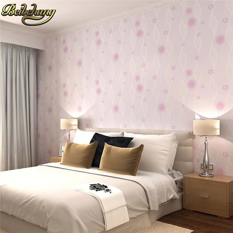 beibehang printing papel de parede 3d wallpaper roll papel pintado floral rolls flocking living room bedroom sofa TV wall paper