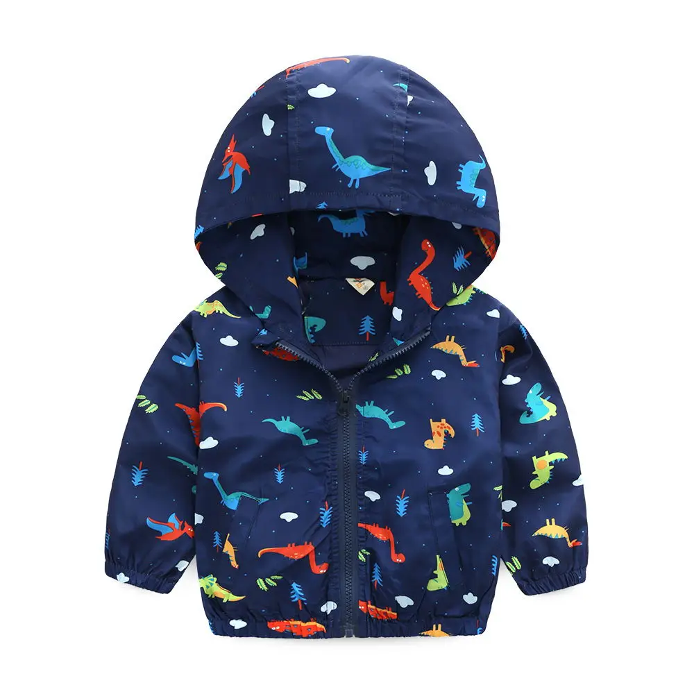 Boys girl hoodies sweatshirts Jackets Cartoon Print Jurassic World dinosaur Monster Animal baby toddler tops kids zipper Clothes