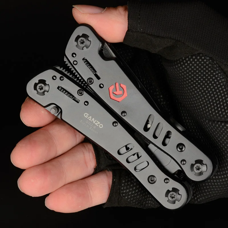 Ganzo G302B G302H Multi Tool Knife Plier EDC Tools Folding Multitool Pliers Multifunction Capming Fishing Survival Knives Bits