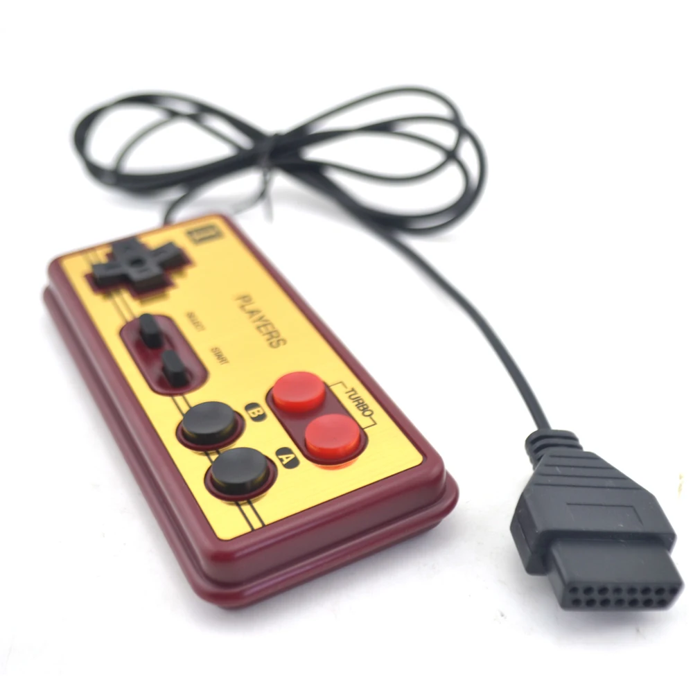 Gaming console gamepad 8-bit style 15Pin Plug Cable Controller For NES for FC joystick handle