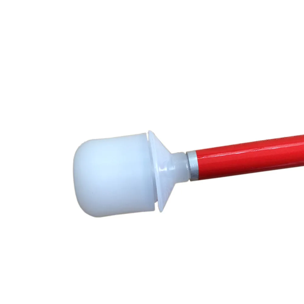 125 سنتيمتر-155 سنتيمتر ، الألومنيوم التنقل للطي قصب أبيض مع مقبض أسود للمكفوفين (طيات أسفل 6 أقسام)