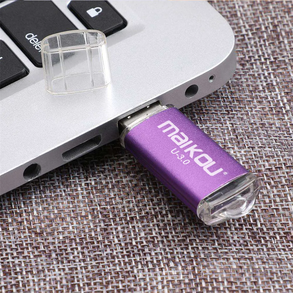 Maikou-Clé usb 3.0, support à mémoire de 128gb, lecteur flash, disque u mobile, couvercle transparent