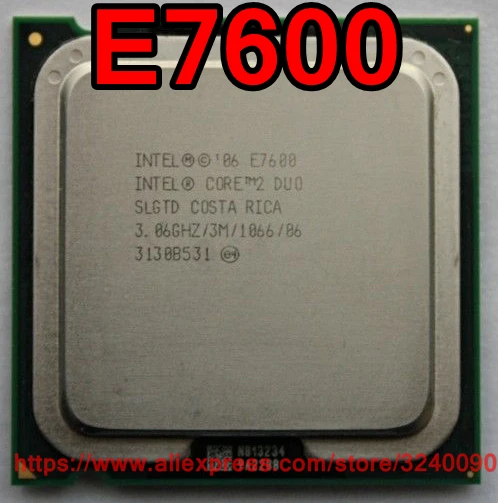 

Original Intel CPU Core 2 Duo Processor E7600 3.06GHz/3M/1066MHz Dual-Core Socket 775 speedy ship out