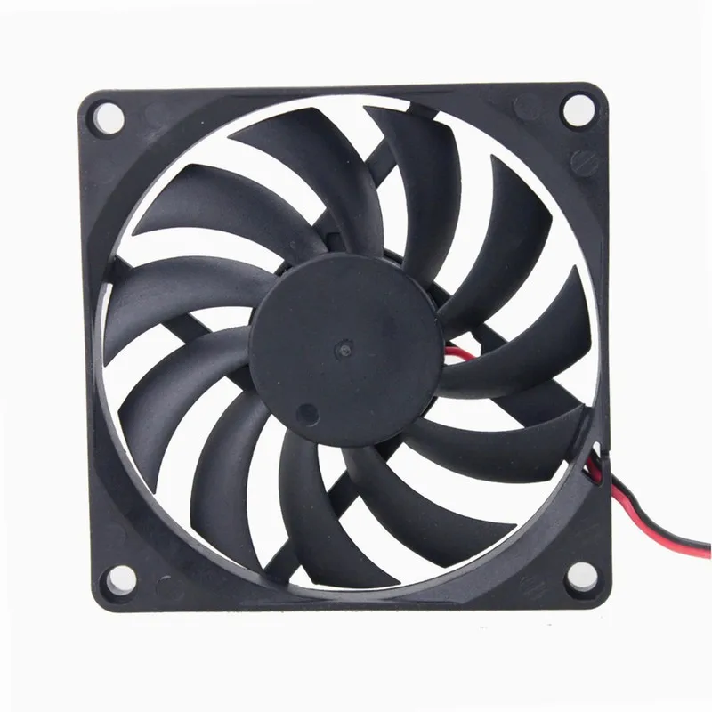 10 Pcs Gdstime 80x80x10mm 5V 2Pin Notebook Pad Motor Cooler PC Case Brushless DC Cooling Fan 80mm x 10mm 8cm 8010