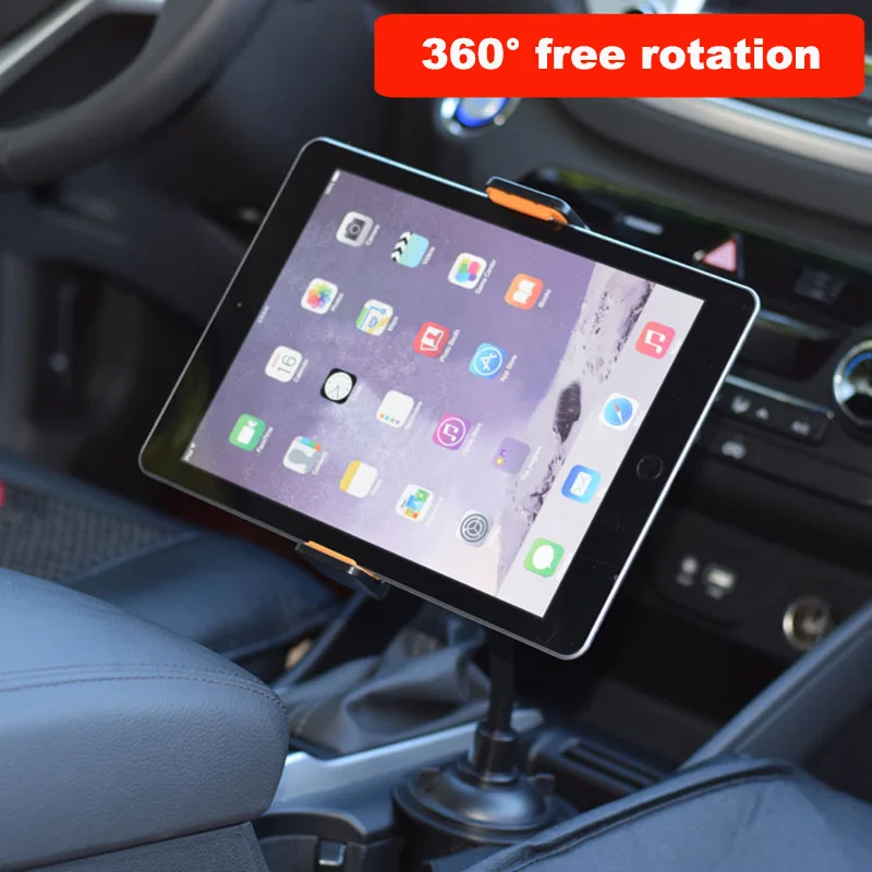 Phone Tablet Car Holder Stand Car Water Cup Spaces mount For 5-10.5 Inch phone Tablet support Mount for IPAD Air Mini Samsung