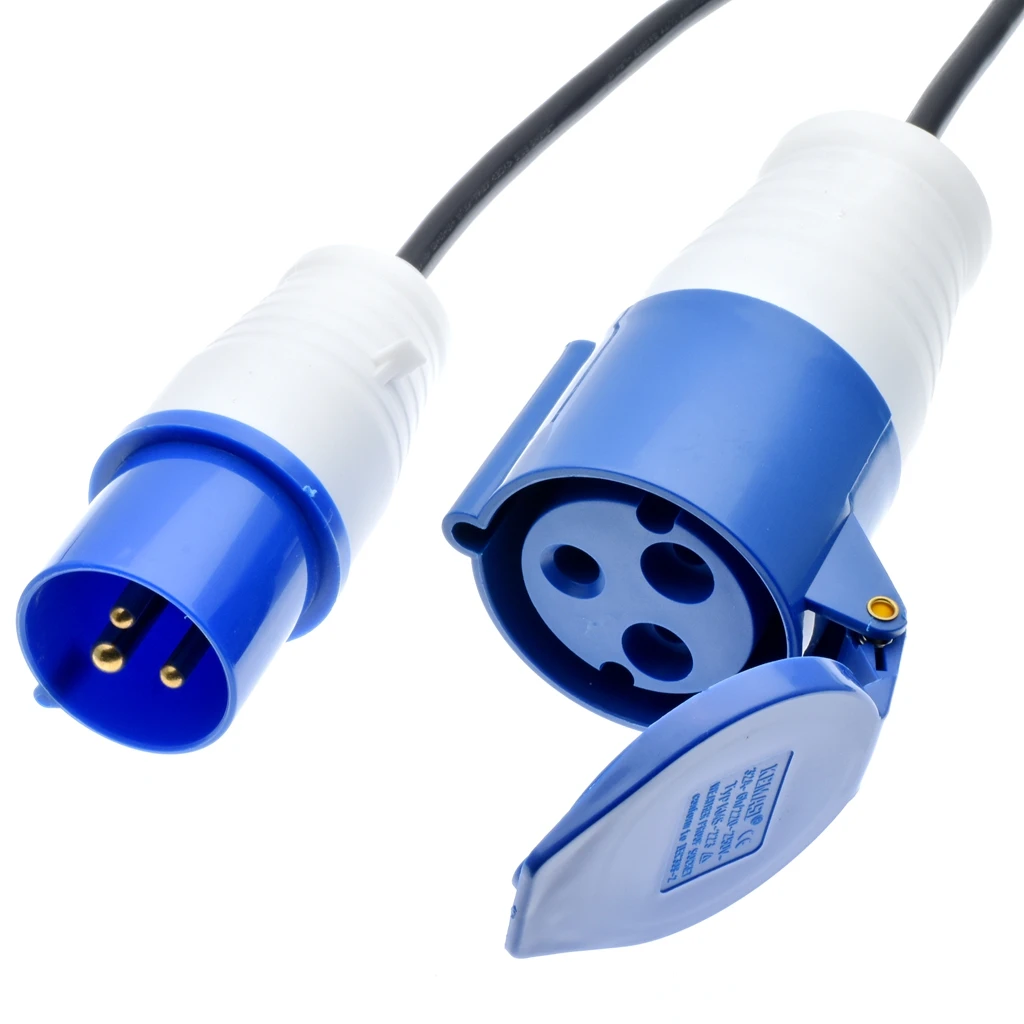 

IEC309 316P6 to 332C6 Extension cords,make the 316C6 to be 332C6 16 Amps, 250V