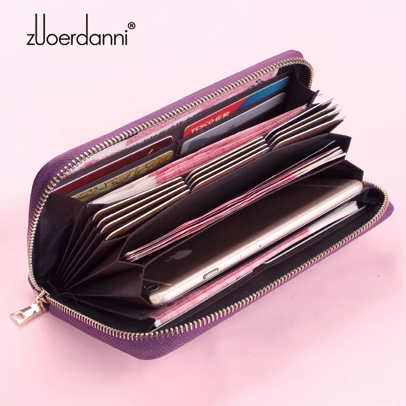 

new ladies long wallet female Korean wallet retro wallet multi-function zipper multi-card bit clutch