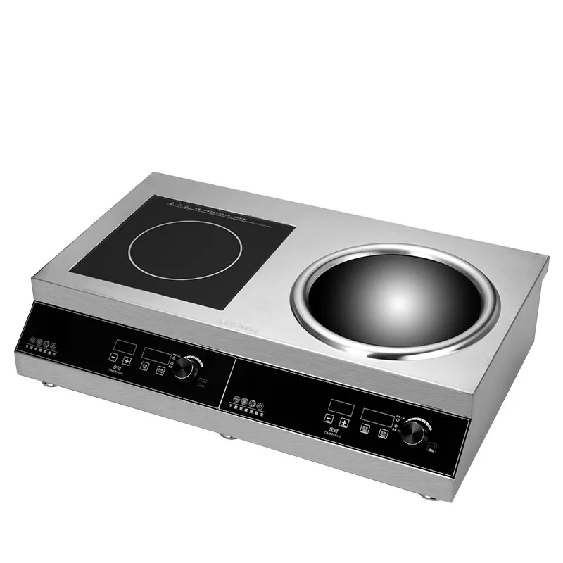 

Commercial Dual Use Induction Cooker Factory Direct Sales One Flat One Concave Explosion Stir High Power Induction Stove