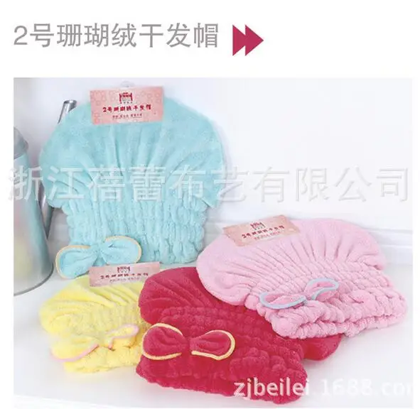 

10 pieces Home Textile Useful Dry Hair Hat Microfiber Hair Turban Quickly Dry Hair Hat Wrapped Towel Bathing Cap Gorro de ducha