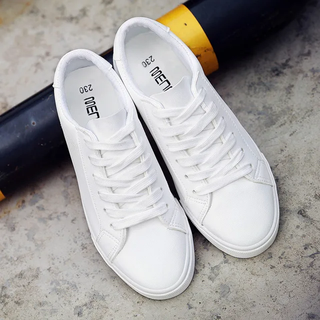 Sneakers Lace With White Shoes Soman Flat Leather Canvas Shoes Sports Female White Skool Shoes Woman Flat Leather Shoes Female