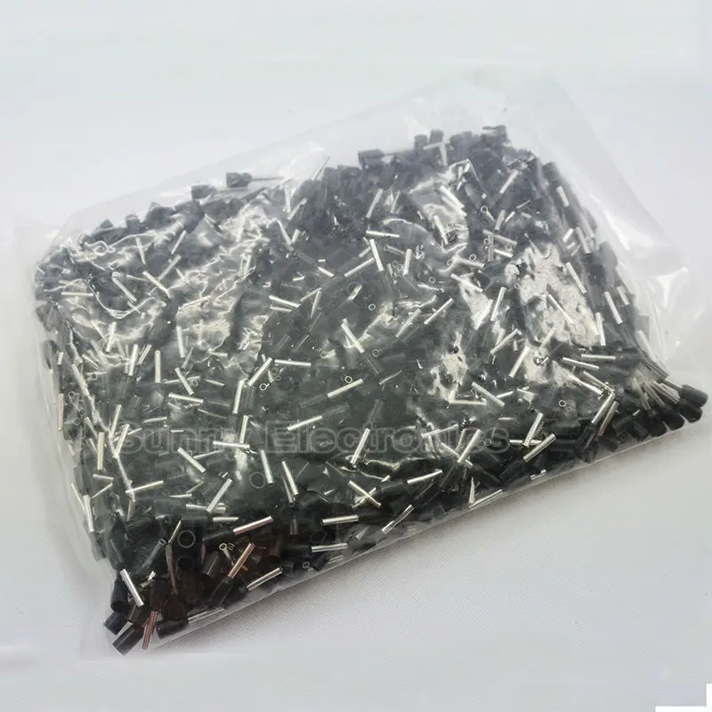 E1508 1000pcs 16 AWG 1.5mm2 Insulated Cord End Terminal Wire Ferrules