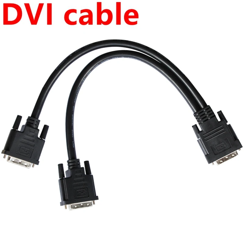 DVI one to two splitter cable male to male for Linsn full color TS802 sending card DVI cable / led billboard display sender box