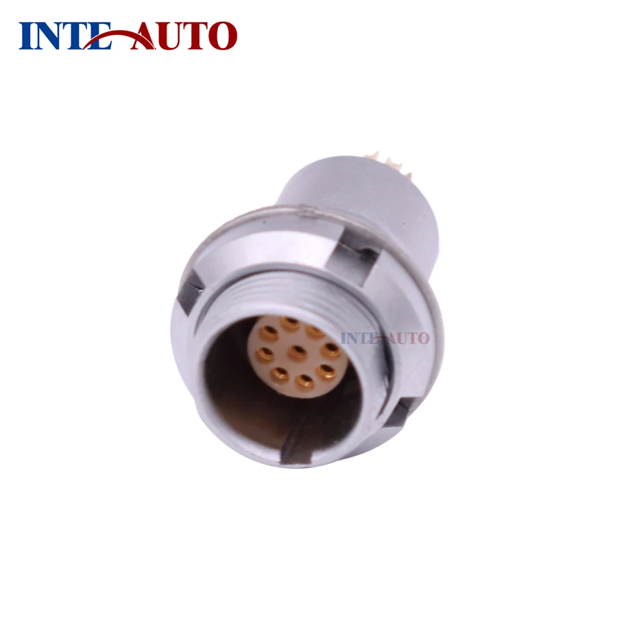 Supply 2019 new metal 1B series 8 pins M12 female connector,Fixed receptacle, EZEG 1B 308