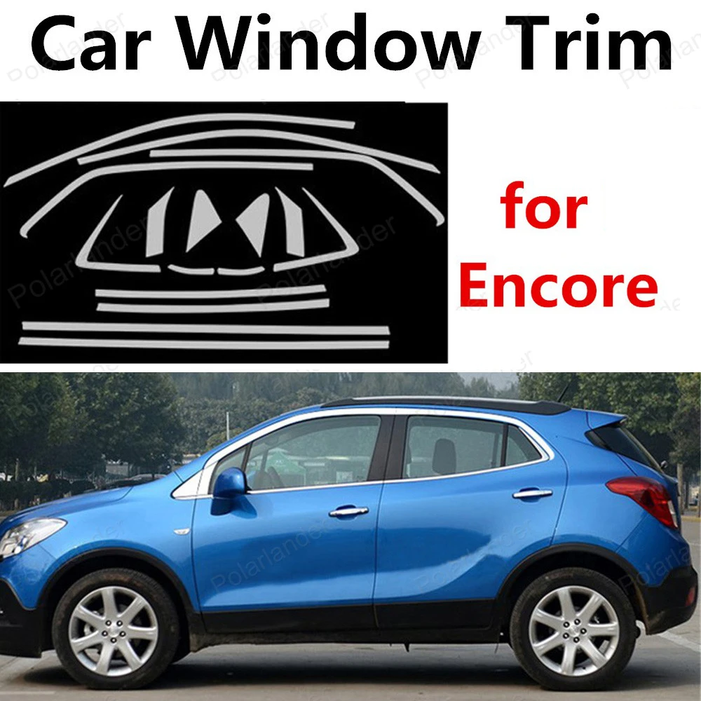 wholesale Stainless Steel Decoration Strips  For Encore Window Trim without column  Car Styling