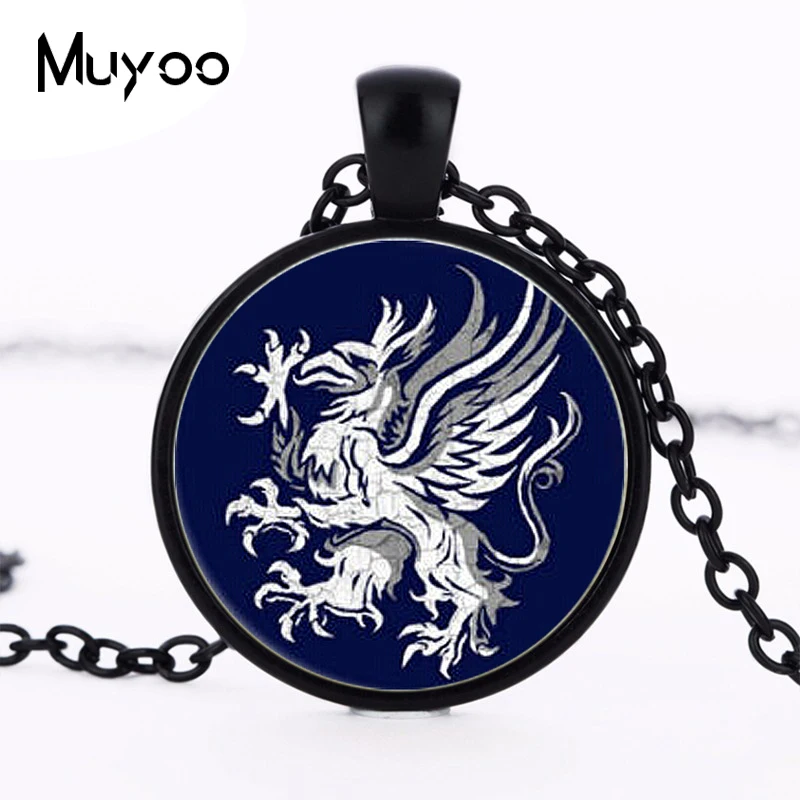 Dragon Age Logo Pendant Necklace Round Handmade Round Fasion Vintage Chain Choker Statement Necklace Women Jewelry HZ1