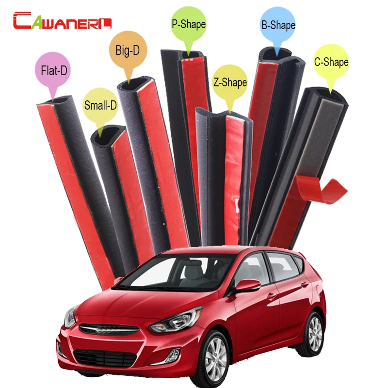 Cawanerl Car Sealing Seal Strip Kit Rubber Weatherstrip Seal Edge Trim For Hyundai Dynasty Accent Azera Elantra Solaris