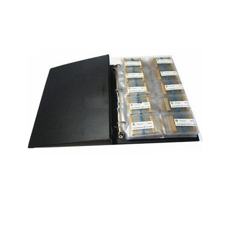 1/8W Metal Film 1% 127valuesX50pcs=6350pcs 0.125W 1R~1M Assorted Resistor Kit Pack  Sample Book