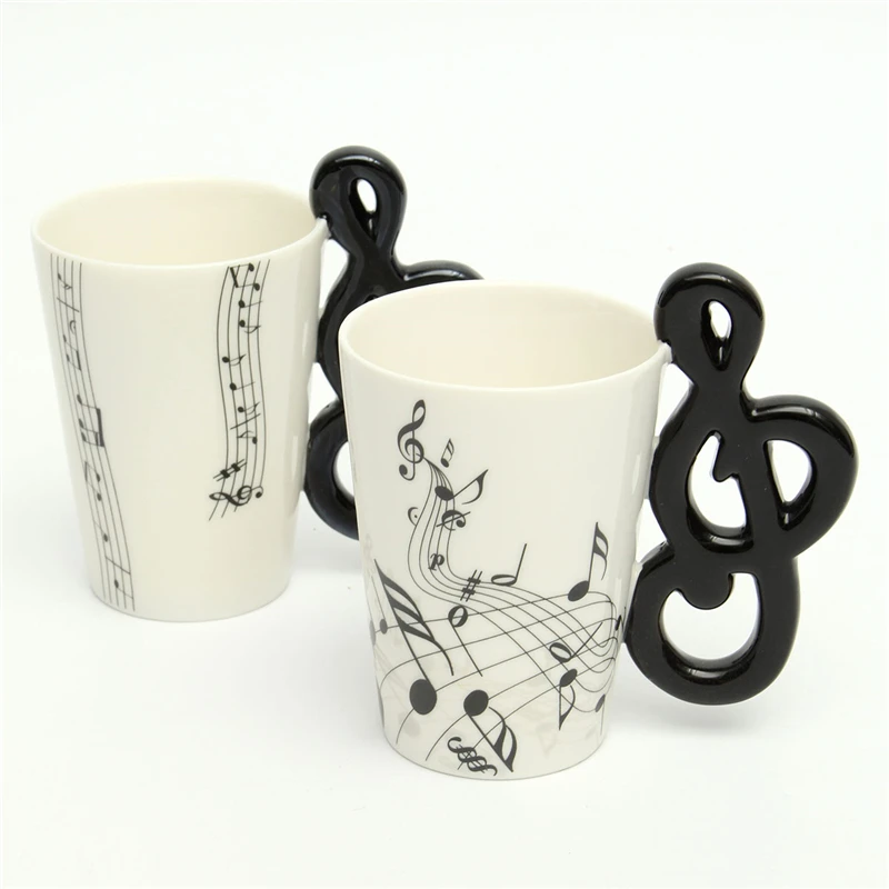 Arshen Stave Music Notes Mug Ceramic Tea Coffee Milk Cups Musical Items Drinkware Porcelain Mugs Water Bottle For Office Home