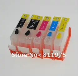 PGI-5 8 BK C M Y refillable ink cartridge For CANON IP3300 IP4200 IP4500 MP530 IP5300 MP610/MP800 MX850/MP500/MP600/MP810/MP830