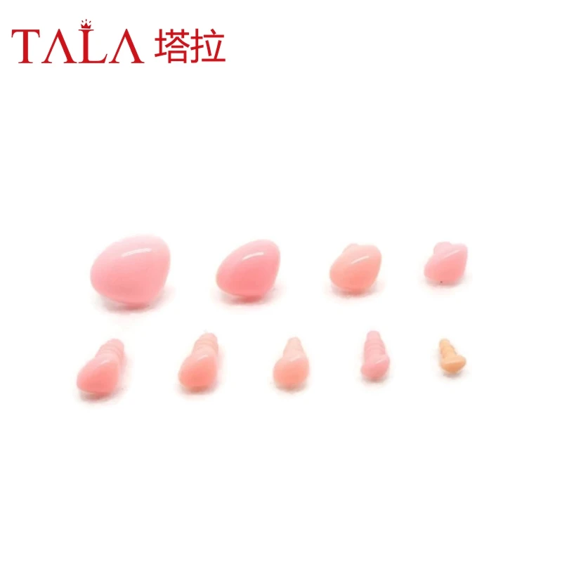 4.5mm/6mm/7mm/8mm/9mm/10mm/12mm/15mm/18mm różowe trójkątne nosy bezpieczeństwa dla miś DIY akcesoria dla lalek