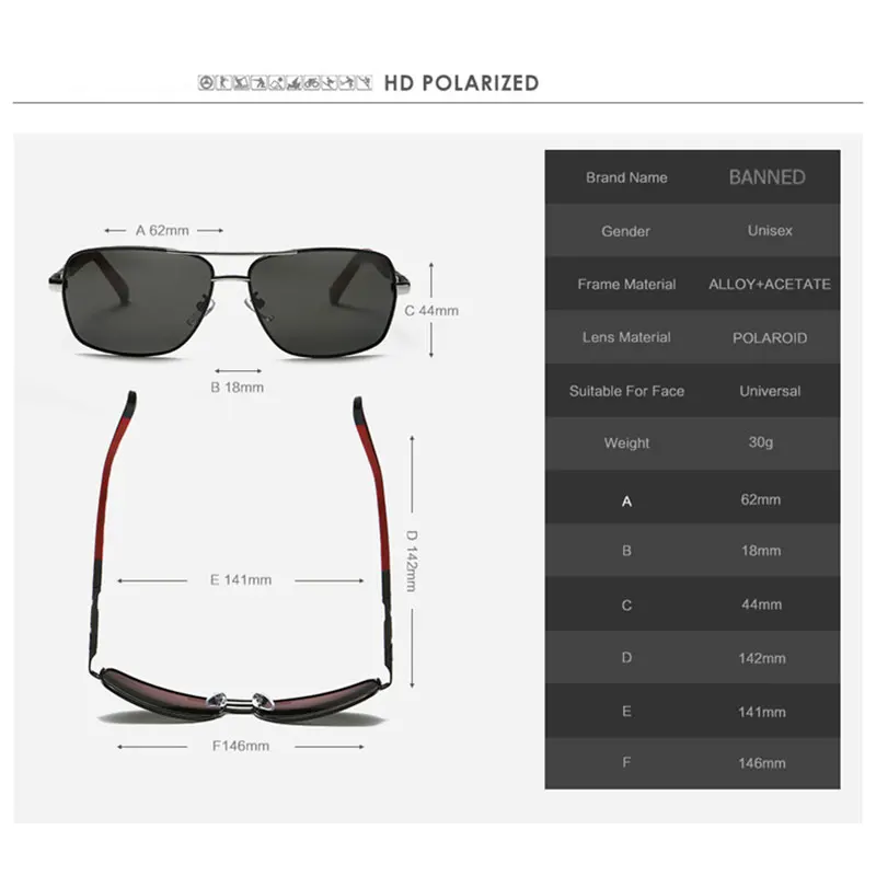 2019 high quality anti glare HD Polarized Men\'s new Sunglasses Brand gafas oculos de sol metal classic sun glasses