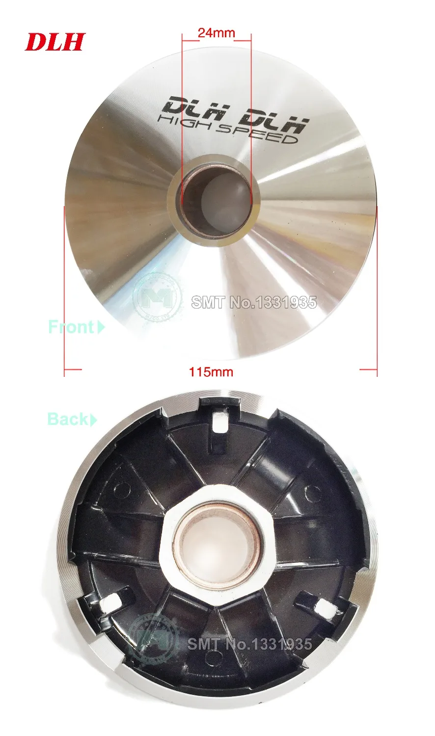 DLH For GY6 125 150cc 152QMI 157QMJ  Motorcycle scooter Moped ATV CVT Variator Kit Front Clutch Drive Pulley