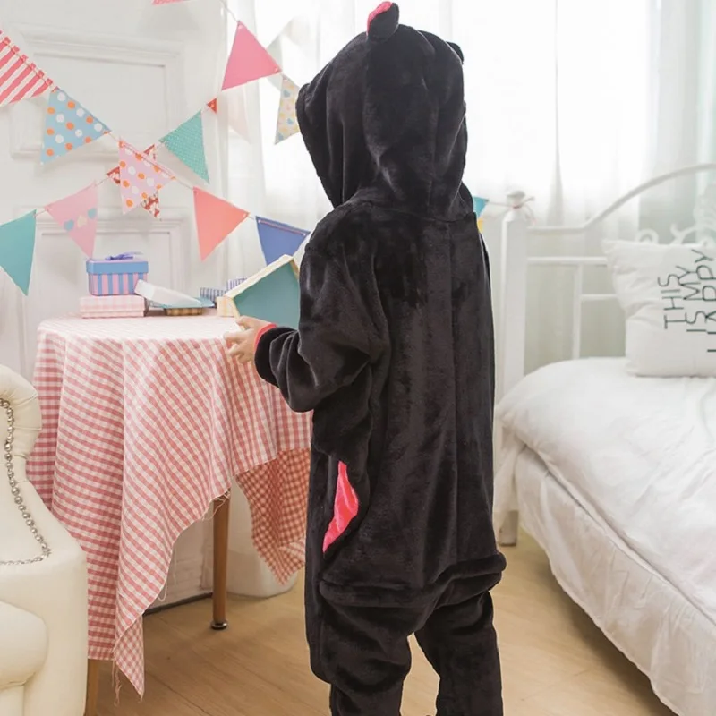 동물 박쥐 잠옷 아기 Onesies 코스프레 의상 어린이 의류 Unisex 가운 아이 옷 소년 소녀 플란넬 수면 탑스 잠옷