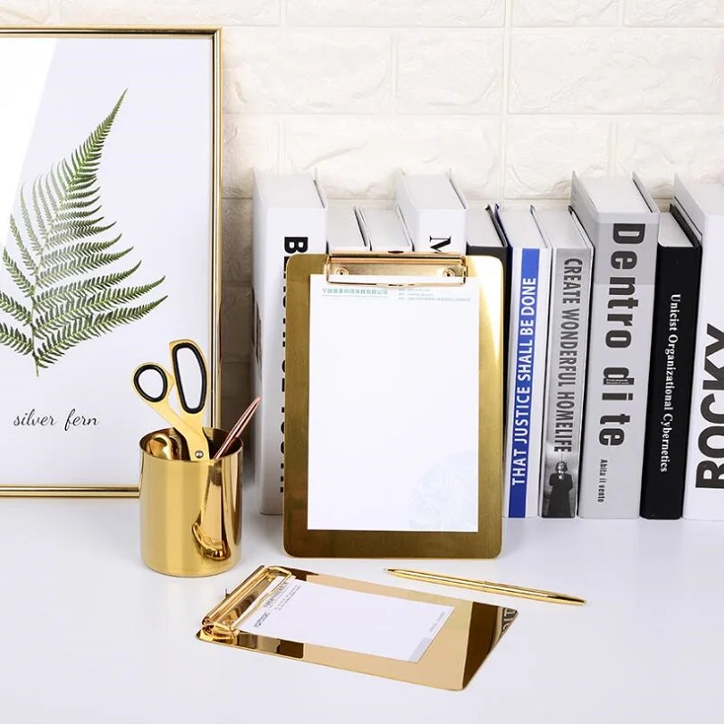 writing splint  Golden Stainless Steel Folder menu