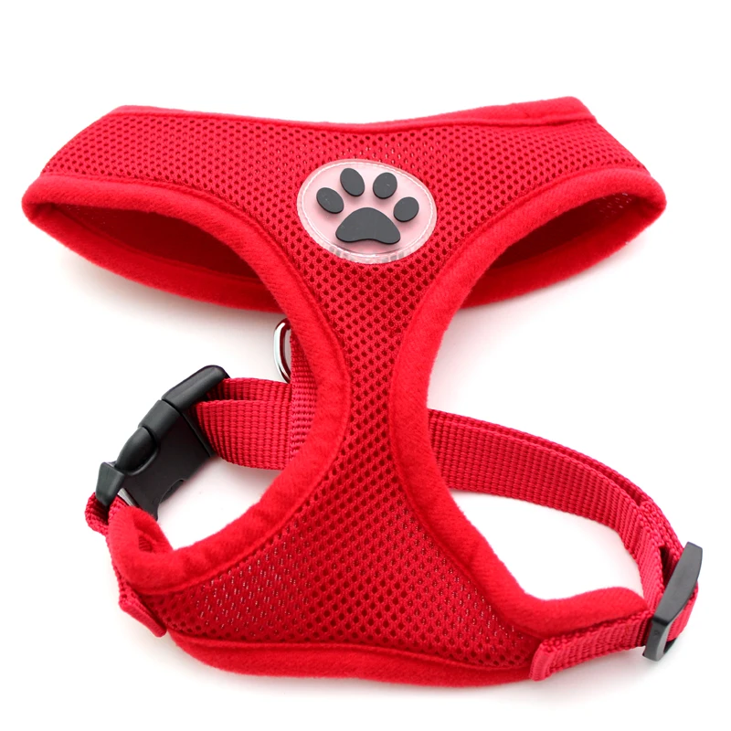 Hunde und Katzen Control Mesh Harness Pet Welpen Kragen Weiche Pfote Gummi Mesh Spaziergang Kragen 6 farben 5 größen