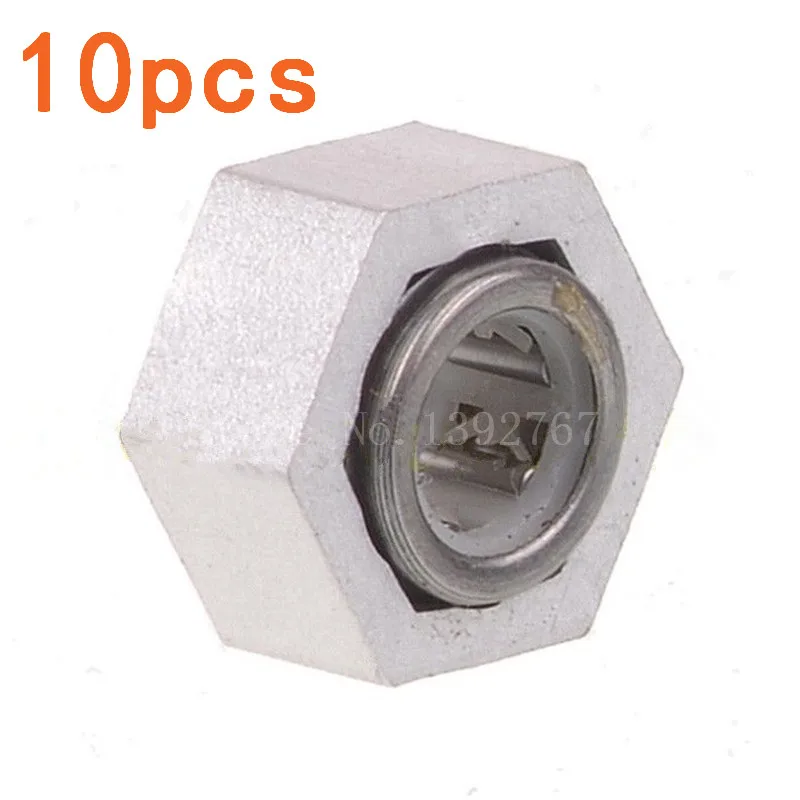 10Pcs RC Car 1/10 Scale Model Cars Buggy One Way Hex.Bearing w/Bearing Hex.Nut 14mm For HSP 06267 94106 94166