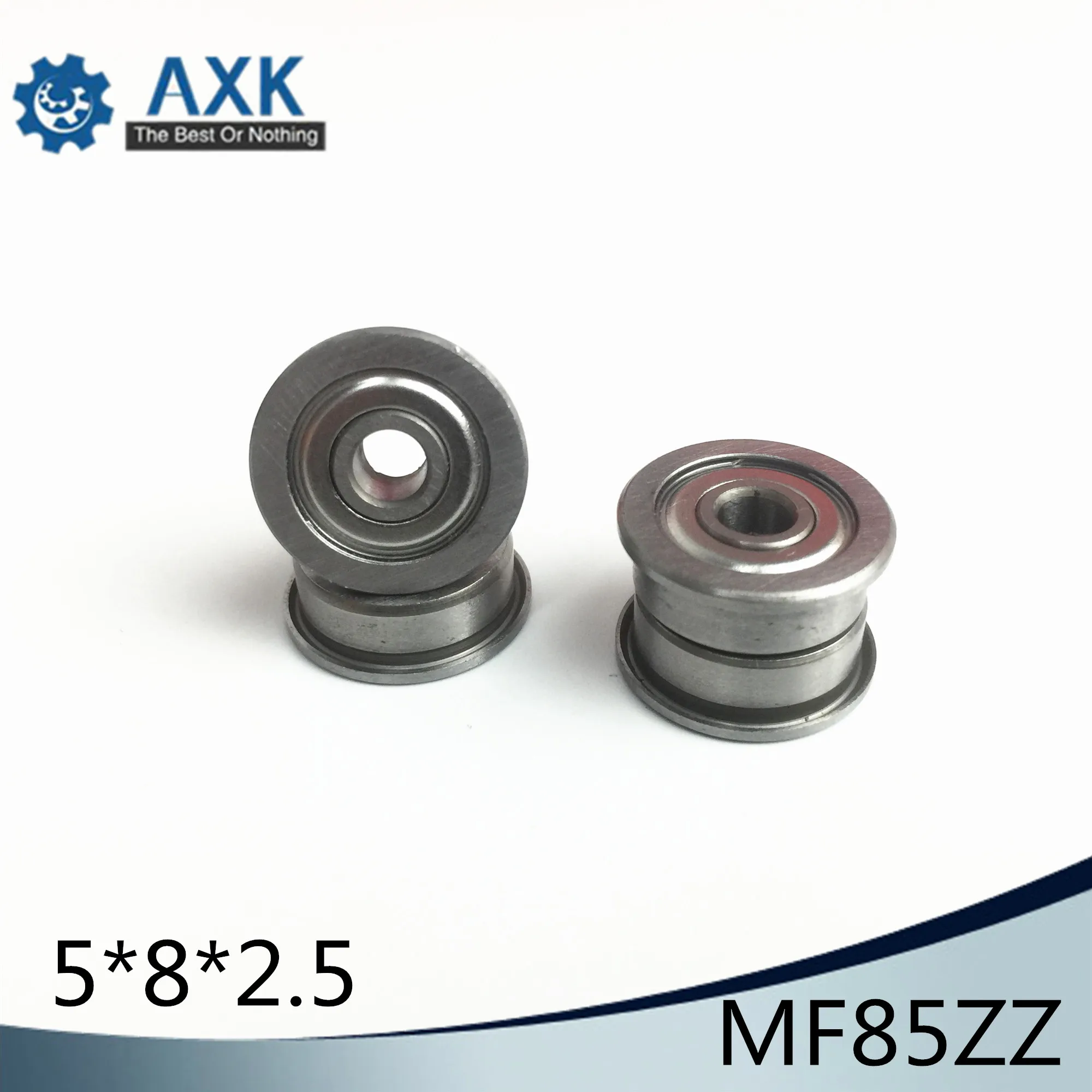 MF85ZZ Flange Bearing 5x8x2.5 mm ABEC-1 ( 10 PCS ) Miniature Flanged MF85 Z ZZ Ball Bearings