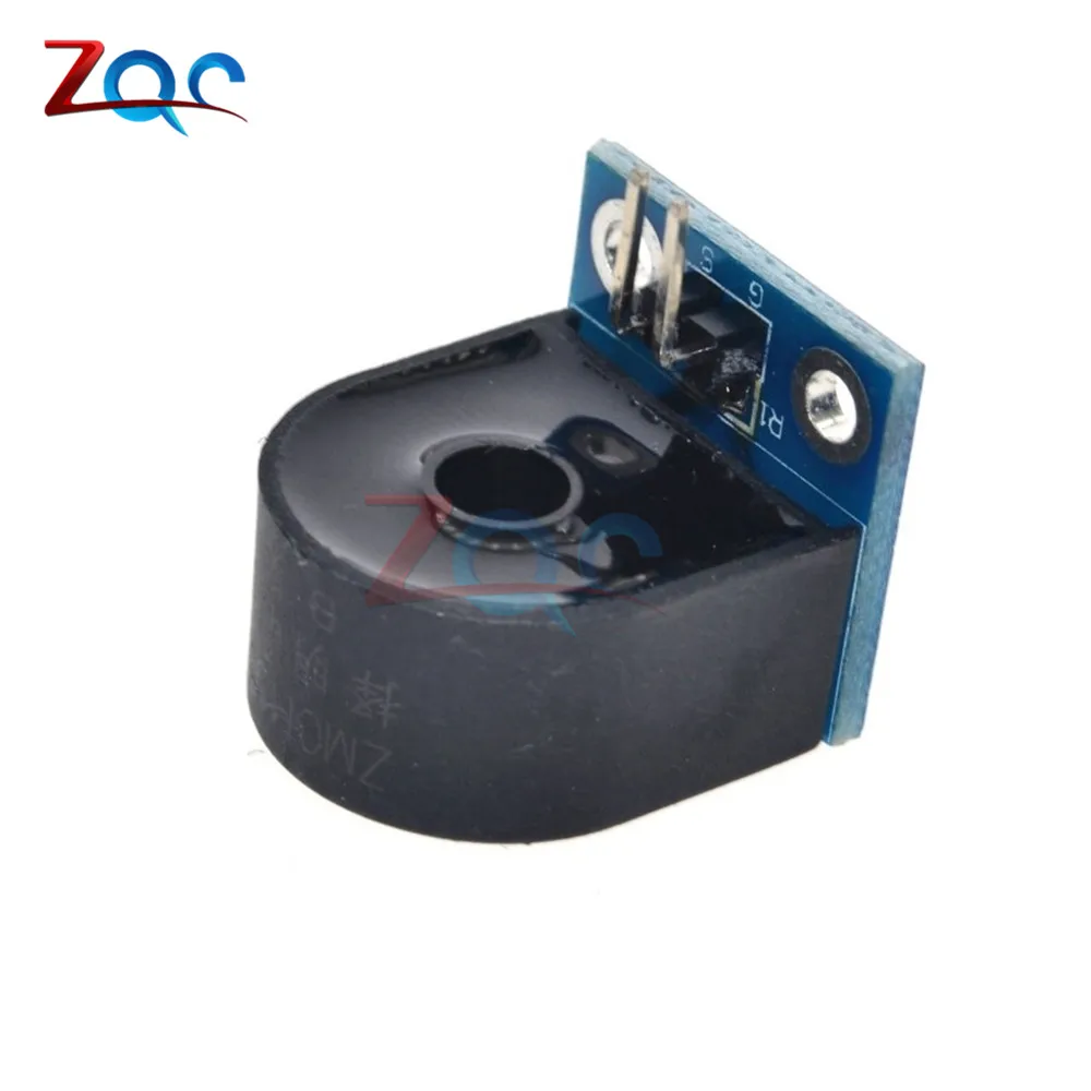 Módulo de Sensor de transformador de corriente de CA monofásico, rango 5A, ZMCT103C, para Arduino