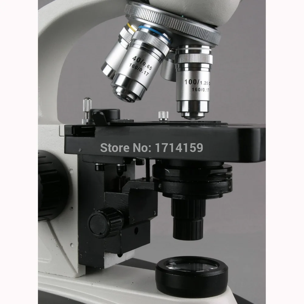 Vận Động Hành Lang Kính Hiển Vi-AmScope Tiếp Liệu 40X-1000X LED Trinocular Hợp Chất Kính Hiển Vi Với 3D Sân Khấu & Đảo Ngược Nosepiece