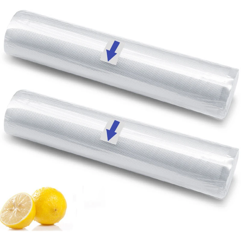 YOMDID Kitchen Food Vacuum Sealer Bags Roll Food Storage Bags Practical Food Fresh Keeping Bag 28/25/22/20/17/15/12*500cm