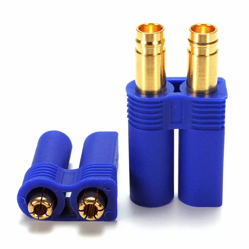 10 pairs / lot EC5 Style 1 Male / 1 Female Connector and 2 Male / 2 Female 5MM Bullet Plugs Adapter DZ0102