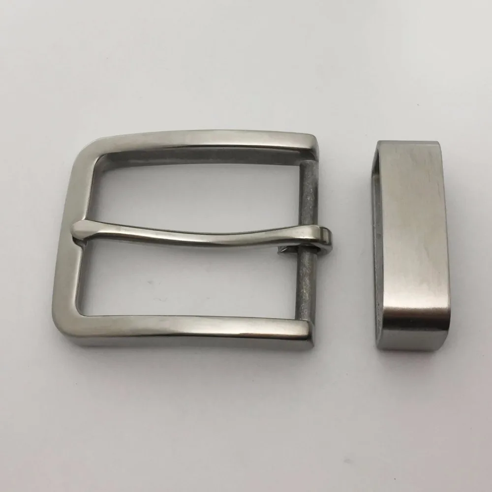 NEW Stainless Steel Belt Buckle Pin buckles + Belt loop Belts Clip DIY leather Craft accessories for belt width 35/40mm