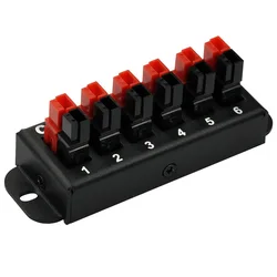 Chunzehui F-1011 6-Position 45A Power Pole Distribution Block Module, Connector Power Splitter Distributor Source Strip.