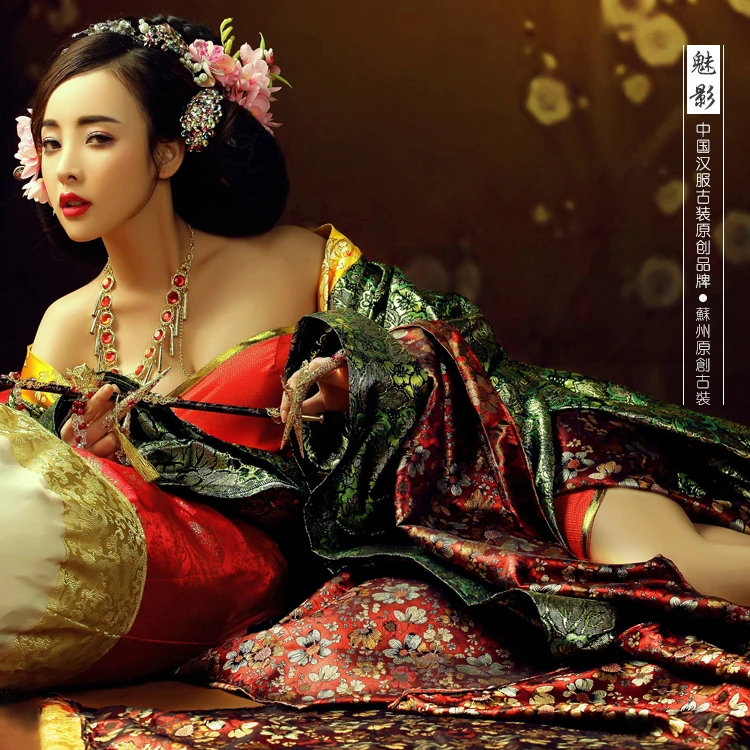 Mei Ying Wunderschöne Elegante Prinzessin Kostüm Tang Kaiserin Hanfu Kostüm Schönheit Frauen Kostüm