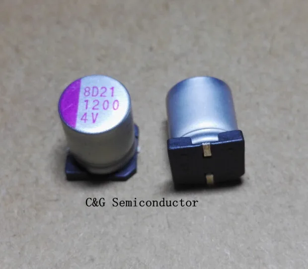 10pcs Smd solid capacitor 4v 1200uf 10x12.5