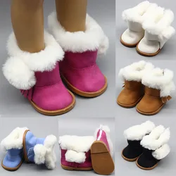 43cm altura meninas bonecas botas de neve sapatos para 18 