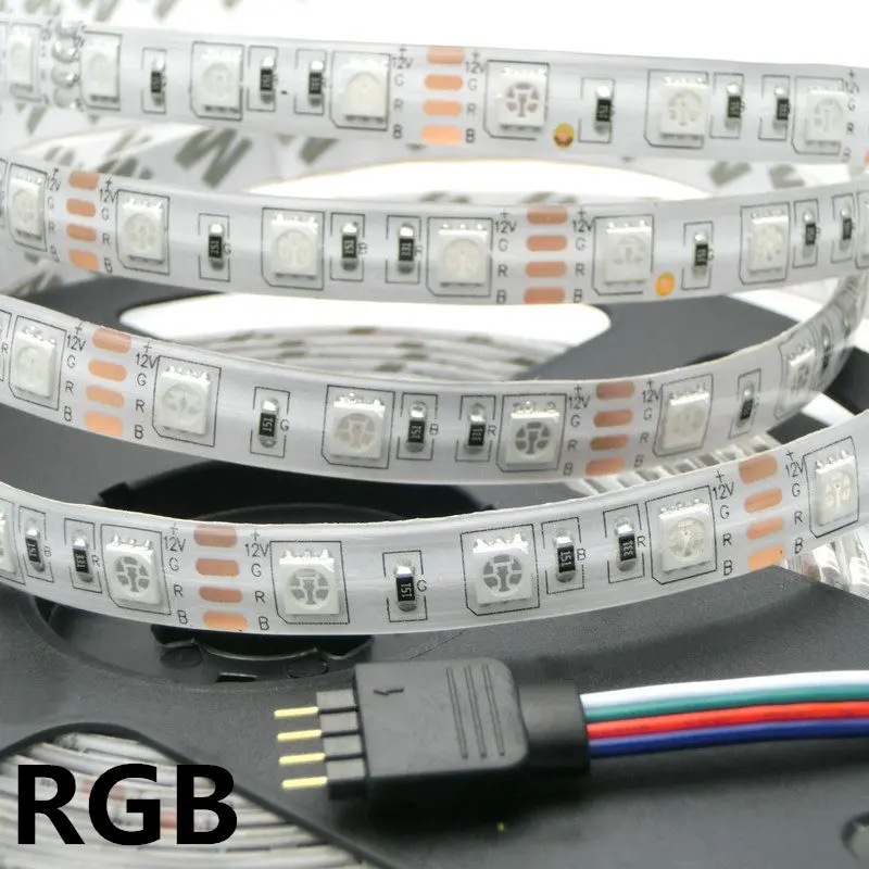 Led Strip Light 5050 300led 5M Waterproof IP65 12V 6500K 4000K 3000K Warm White Pink RGB Red Blue Green Flexible Tape Rope