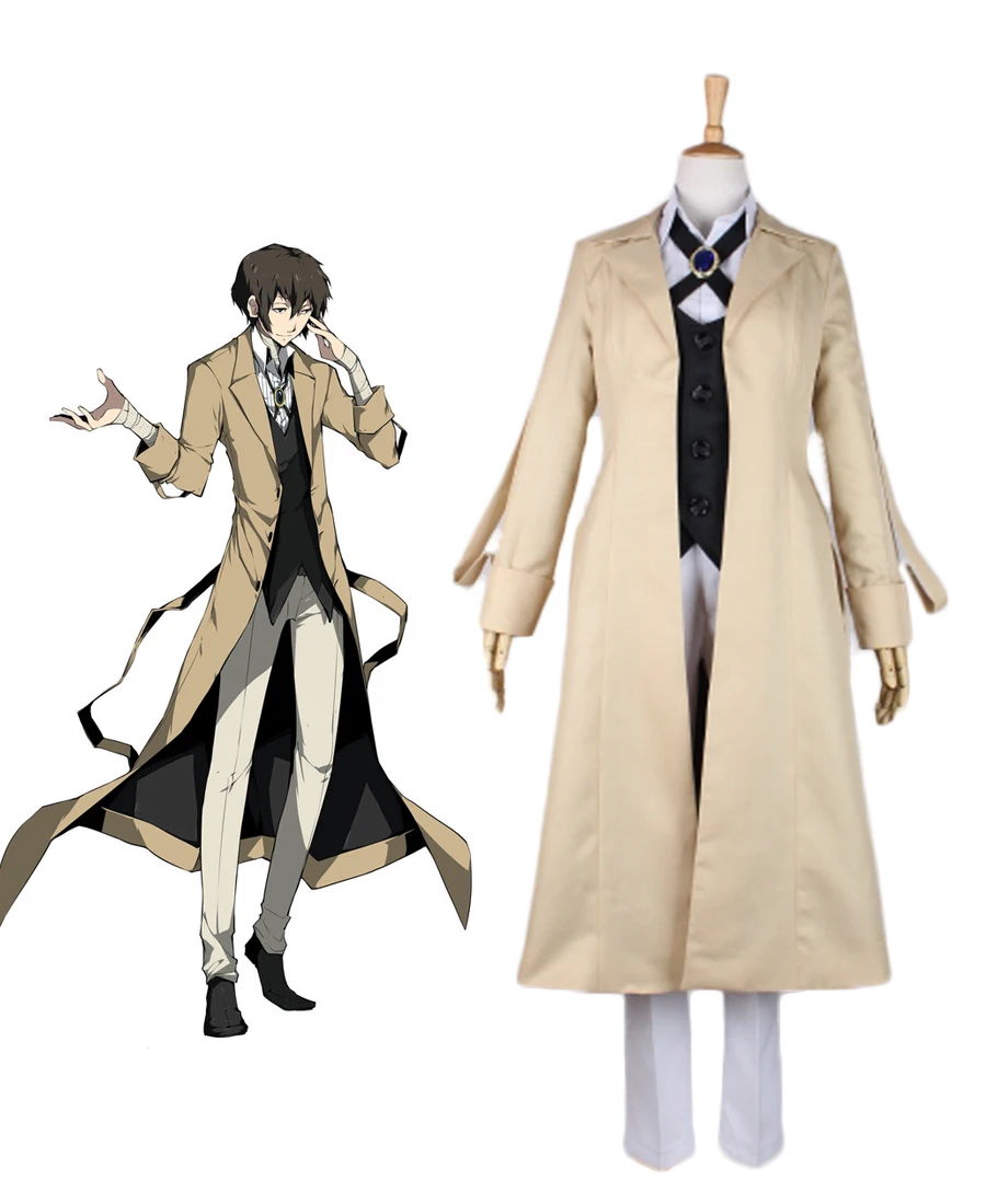 

Osamu Dazai Cosplay Bungou Stray Dogs Osamu Dazai Cosplay Costume Full Set Custom Made