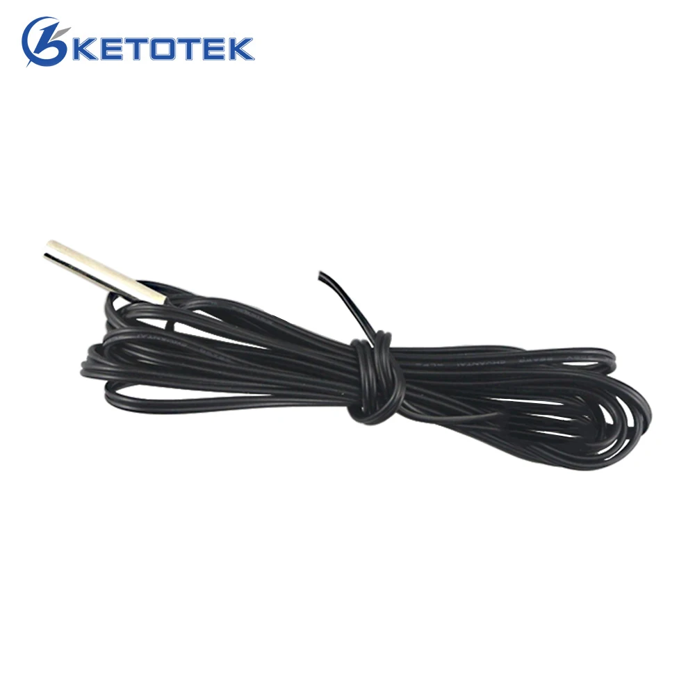 6.5ft 2m NTC 10K Temperature Controller Sensor Probe Extension cable wire for Digital Thermostat